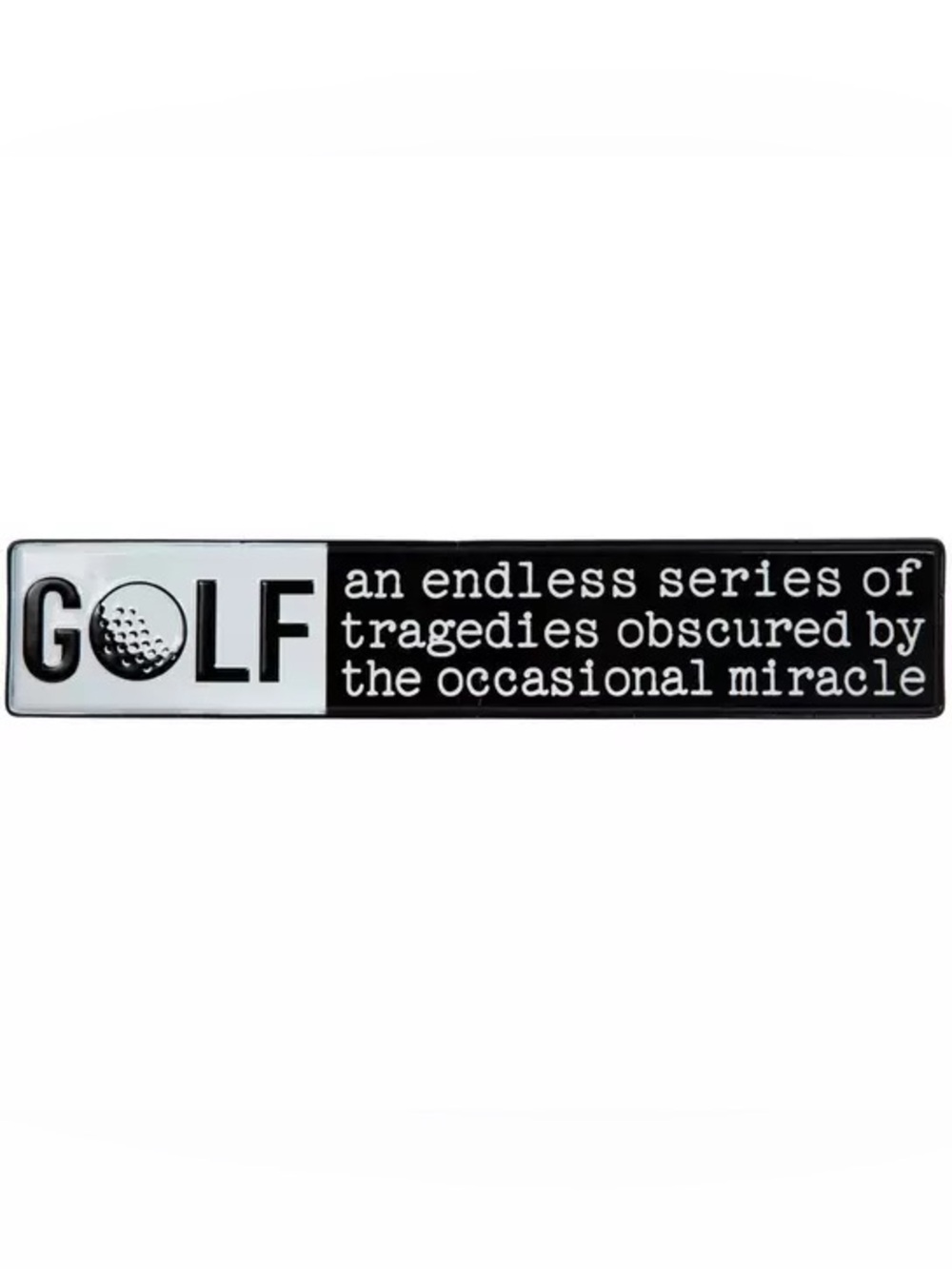 (2) Golf Metal Sign